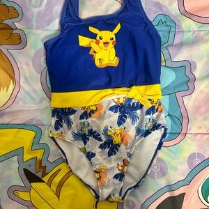 Pokemon Blue and Yellow One Piece Swimwear